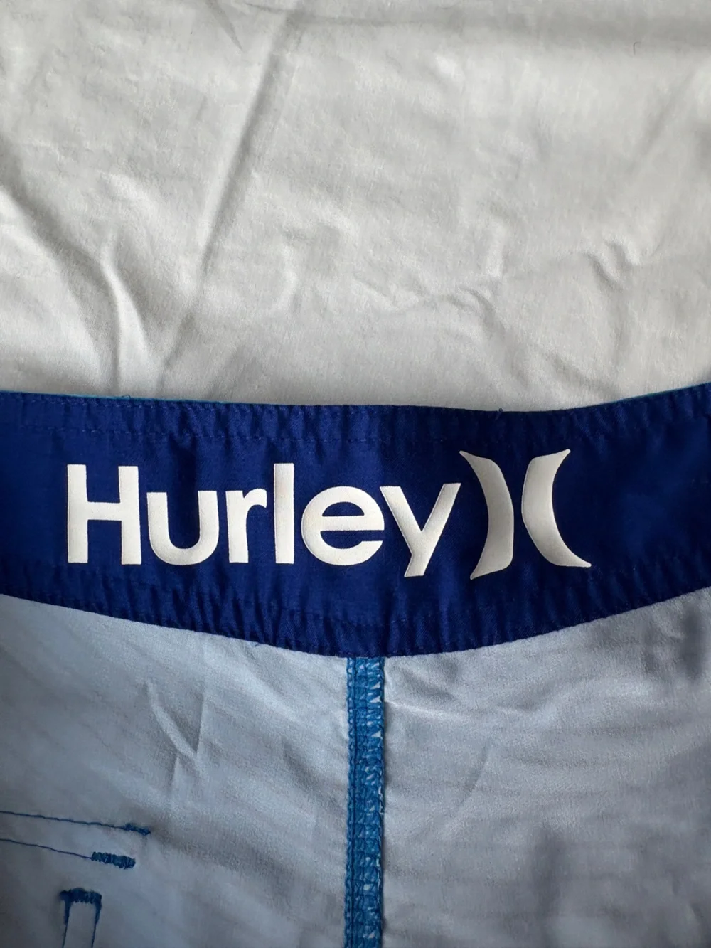 Hurley Navy and Light Blue 2016 Olympics Special Edition Swim/Board Shorts